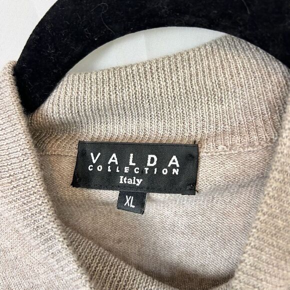 Vintage Valda Collection Italy wool blend high neck sweater XL made in italy - Picture 2 of 10